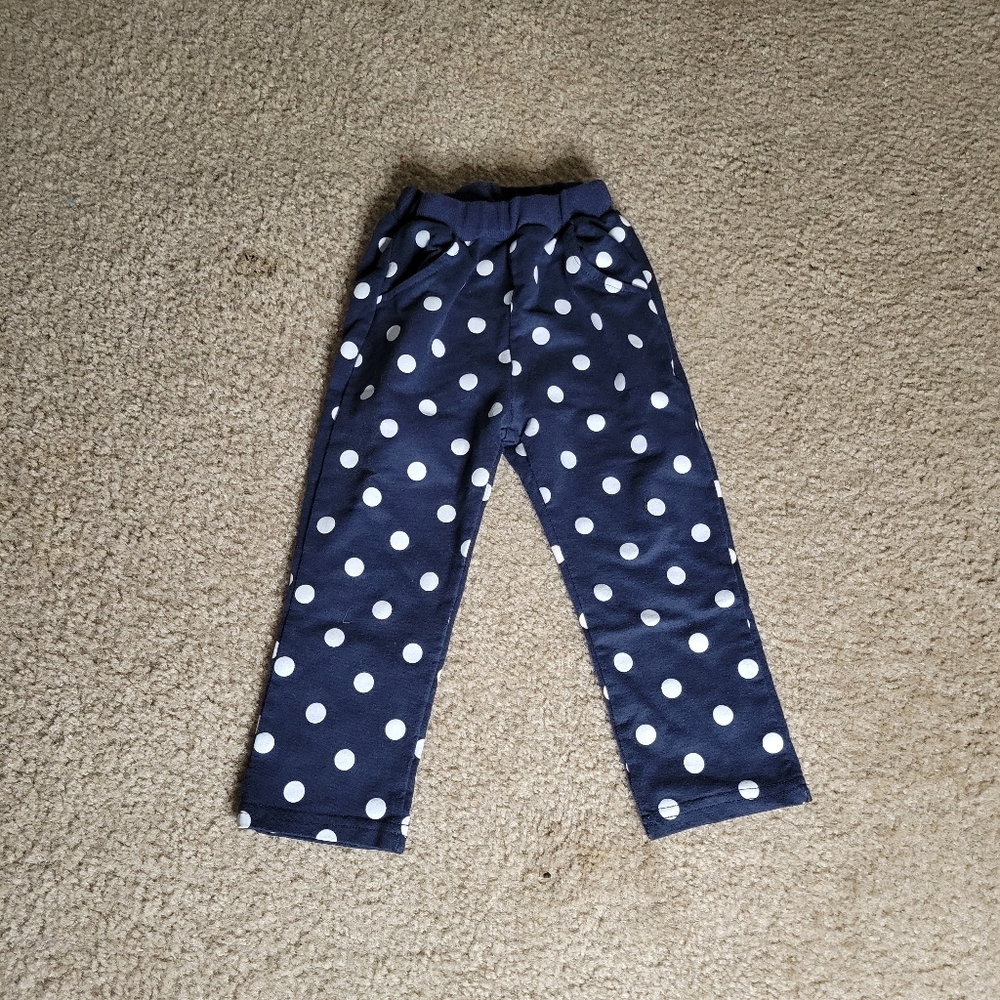 Minnie Mouse Girls 3T Polka Dot Pink Comfy Joggers Pants